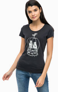 Хлопковая футболка с принтом Mustang