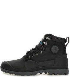 Черные кожаные ботинки на шнуровке Palladium