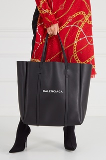 Черная сумка-тоут с логотипом Everyday Tote L Balenciaga