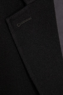 Черное пальто-кокон Joseph