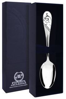 Ложка чайная "Кружевные узоры" Аргента