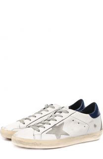 Кожаные кеды SuperStar с аппликациями Golden Goose Deluxe Brand