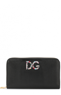 Кожаное портмоне на молнии Dolce &amp; Gabbana