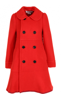 Шерстяное двубортное пальто Comme des Garcons GIRL