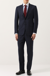 Шерстяной костюм с пиджаком на двух пуговицах Ermenegildo Zegna