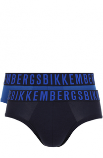 Комплект из двух хлопковых брифов с широкой резинкой Dirk Bikkembergs