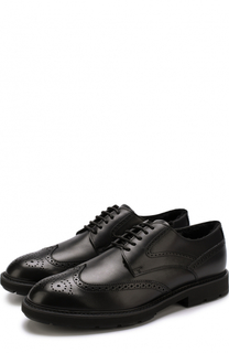 Кожаные дерби с брогированием Tod’s Tods