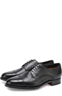 Классические кожаные дерби Santoni