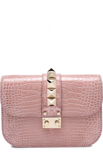 Сумка Glam Lock из кожи аллигатора Valentino