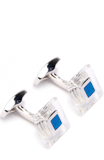 Запонки с кристаллами Swarovski Tateossian