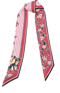 Шелковый шарф-бандо с принтом Dolce &amp; Gabbana