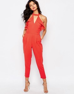 Комбинезон с оборками спереди River Island - Красный