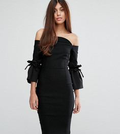 Платье-футляр с рукавами клеш Vesper - Черный