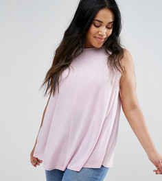Свободный топ ASOS CURVE - Розовый