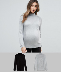 Джемпер с отворачивающимся воротником (2 шт.) ASOS Maternity - Мульти