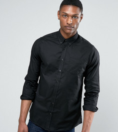Черная оксфордская рубашка с длинным рукавом Jacamo TALL - Черный
