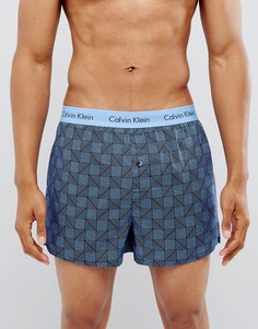 Тканые боксеры слим Calvin Klein - Синий