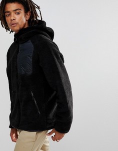 Черная куртка с капюшоном из искусственной цигейки Nike SB Everett 862745-010 - Черный