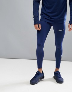 Синие леггинсы Nike Running Power Tech 857845-430 - Синий