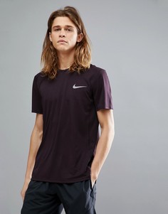 Фиолетовая футболка Nike Running Miler 833591-652 - Красный