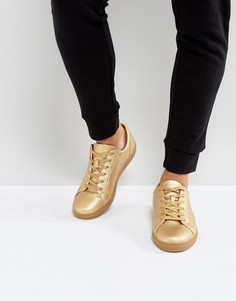 Золотистые кроссовки с эффектом металлик ASOS - Золотой