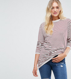 Оверсайз-лонгслив в полоску ASOS TALL - Мульти