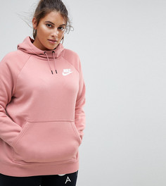 Худи розового цвета Nike Plus - Красный