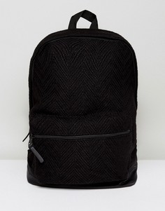 Черный фактурный рюкзак ASOS - Черный