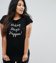 Футболка с принтом Making Magic Happen NVME Plus - Черный