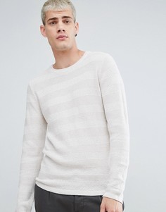 Джемпер из 100% хлопка Selected Homme - Кремовый