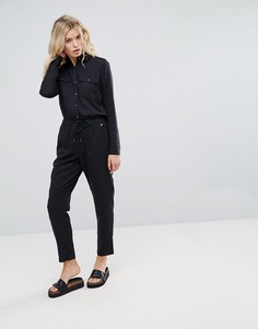 Приталенный комбинезон Pepe Jeans Rovia - Черный