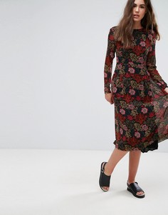 Платье с цветочным принтом Pepe Jeans Peggy - Красный