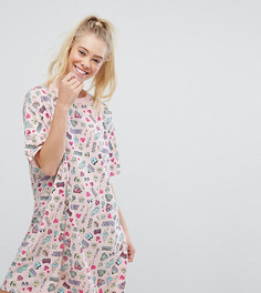Ночная рубашка Eco Monki Love Me - Розовый