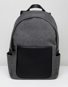 Рюкзак с отделкой искусственной кожей Kiomi - Серый