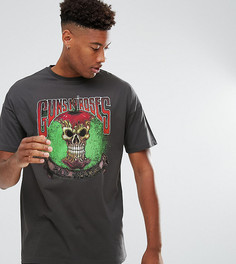 Футболка оверсайз с принтом Guns N Roses ASOS TALL Halloween - Черный