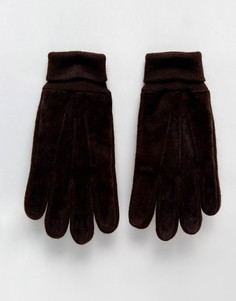 Замшевые перчатки Boardmans - Коричневый