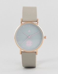 Серо-розовые часы ASOS - Серый