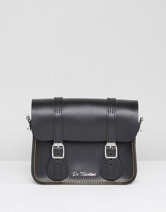 Черный кожаный портфель 7 дюймов Dr Martens - Черный