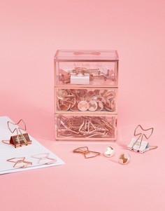 Канцелярский набор цвета розового золота Ted Baker - Мульти