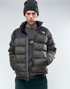 Пуховая куртка с принтом The North Face Nuptse2 - Зеленый