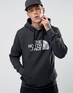 Худи темно-серого цвета со светоотражающим логотипом The North Face - Серый