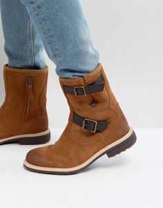 Коричневые кожаные ботинки с пряжками UGG Jaren Treadlite - Бежевый