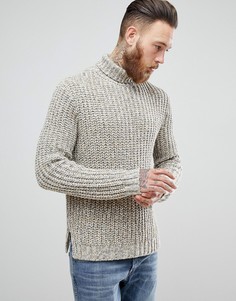Плотный джемпер в рубчик ASOS - Бежевый