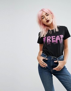Футболка с принтом Trick Or Treat ASOS Halloween - Черный