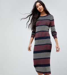 Трикотажное платье в полоску Vero Moda Tall - Темно-синий