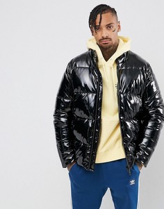 Черная дутая куртка ASOS - Черный
