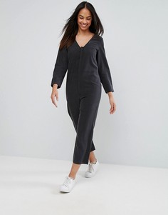 Выбеленный минималистский комбинезон ASOS - Черный