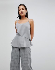 Топ в клетку с оборками River Island - Мульти