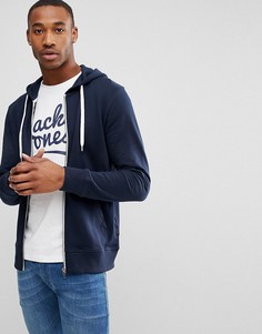 Худи с контрастной молнией Jack &amp; Jones Originals - Темно-синий
