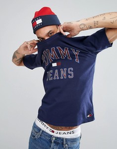 Темно-синяя футболка с логотипом в стиле 90-х Tommy Jeans Capsule - Темно-синий